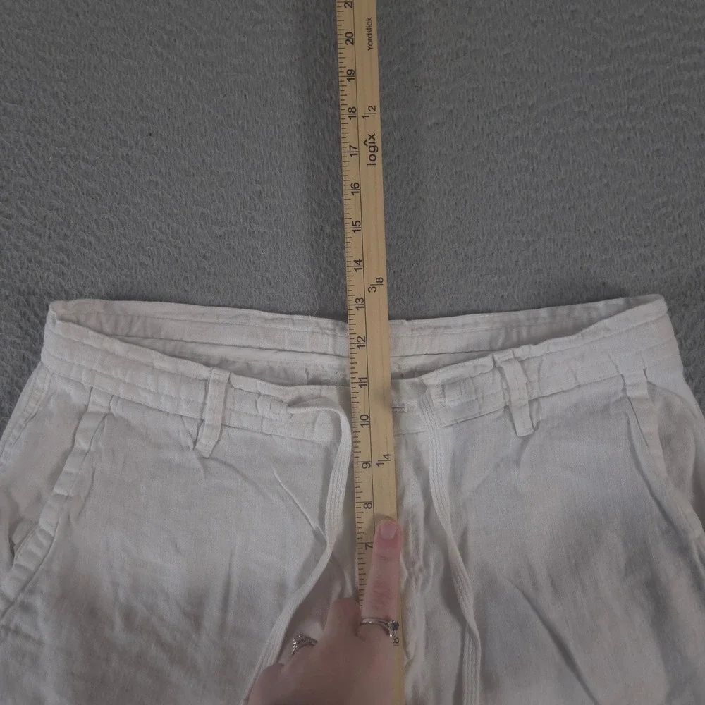 Zara Pants Mens 32x29 Tapered Leg Linen Drawstring Waist Summer Beach Casual